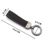 Porte-clé lanière en fibre de carbon  et métal avec Logo – Image 4