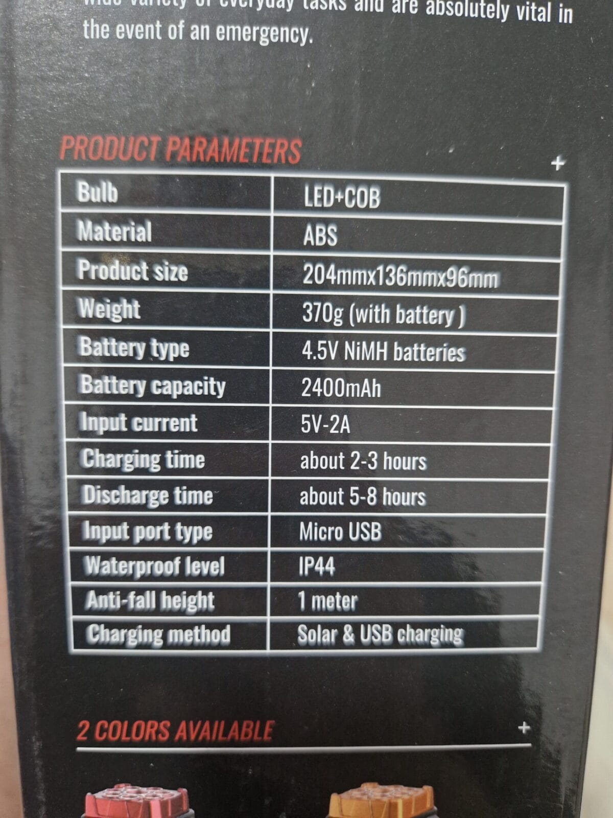 Projecteur Solaire Portable Multi-fonction 38W – Image 9