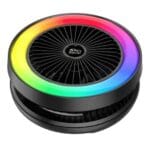 Delxo Enceinte Bluetooth avec ventilateur RGB – Image 3