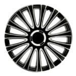 4pcs Jeu Enjoliveurs De Roue 15" LEMANS PRO SILVER BLACK