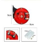 2Pcs Klaxon Électrique Universel 12V Type R – Image 3