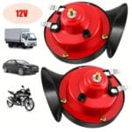 2Pcs Klaxon Électrique Universel 12V Type R
