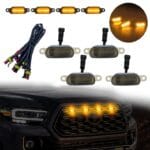 Feu de calandre avant à LED de voiture 4pcs