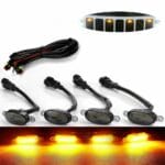 Feu de calandre avant à LED de voiture 4pcs – Image 3