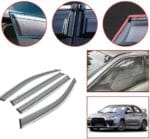 Déflecteur Fenêtre De Voiture Protection Contre Pluie et Vent 4pcs – Image 3