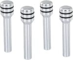 Lot de 4 boutons de verrouillage de porte de voiture - Gris – Image 2