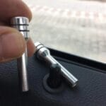 Lot de 4 boutons de verrouillage de porte de voiture - Gris – Image 3