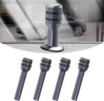 Lot de 4 boutons de verrouillage de porte de voiture - Gris