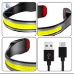 Lampe Frontale De Course USB – Image 3