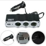 Triple Prise 12V/24V Allume-cigare USB Alimentation