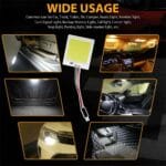 10Pcs Lampe Panneau de toit intérieure de voiture T10 12V – Image 3