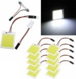 10Pcs Lampe Panneau de toit intérieure de voiture T10 12V