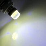 Ampoule à 2 LED, stroboscope directionnel blanc pour voiture/moto 2plot – Image 2