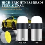 Ampoule à 2 LED, stroboscope directionnel blanc pour voiture/moto 2plot – Image 3