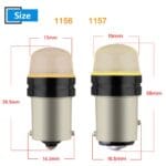 Ampoule à 2 LED, stroboscope directionnel blanc pour voiture/moto 2plot – Image 5