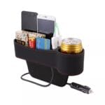 Boîte de rangement pour siège de voiture Avec USB – Image 2