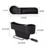 Boîte de rangement pour siège de voiture Avec USB – Image 5