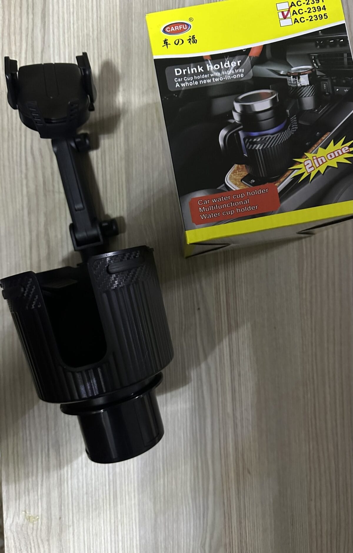 support voiture smart phone et porte Goblet 2 in 1 – Image 2