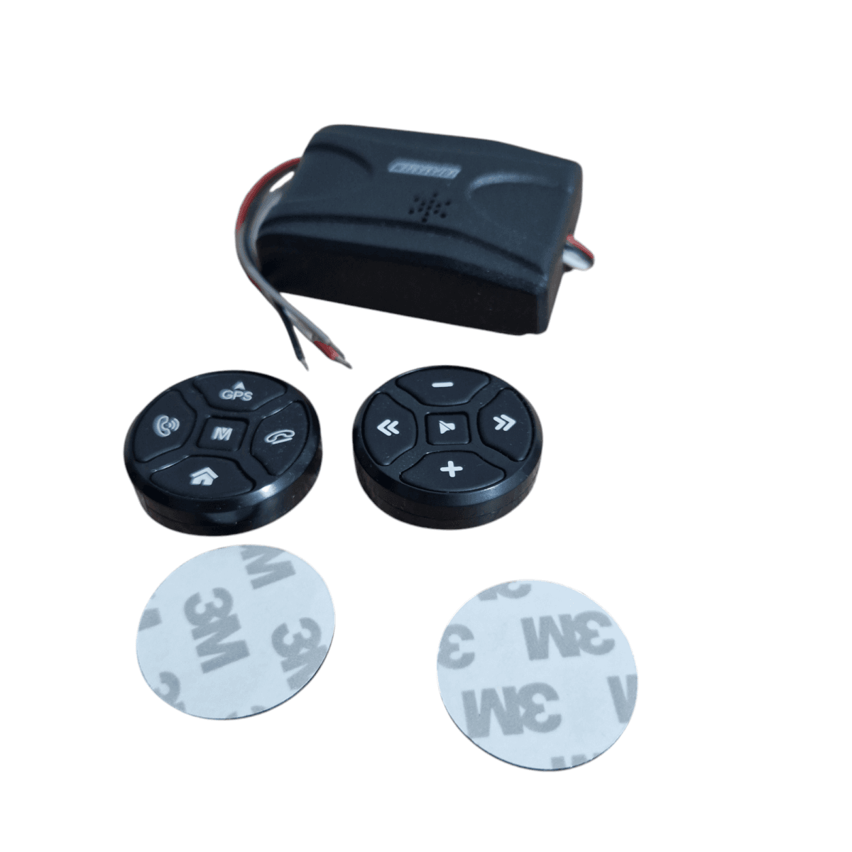 Bouton commande de volant de voiture sans fil HD, 10 touches, universel pour voiture Noir/Argent TOPSYSTEME – Image 4