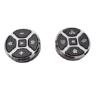 Bouton commande de volant de voiture sans fil HD, 10 touches, universel pour voiture Noir/Argent TOPSYSTEME – Image 2