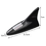 Antenne LED forme requin à energie solaire Noir – Image 6