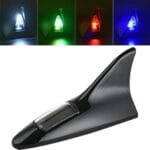 Antenne LED forme requin à energie solaire Noir – Image 2