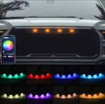 Led Calandre Multicouleur RGB Avec Application 4Pcs – Image 3