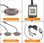 Led Calandre Multicouleur RGB Avec Application 4Pcs – Image 5