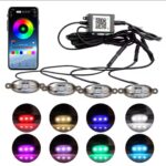 Led Calandre Multicouleur RGB Avec Application 4Pcs – Image 2