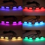 Led Calandre Multicouleur RGB Avec Application 4Pcs – Image 4