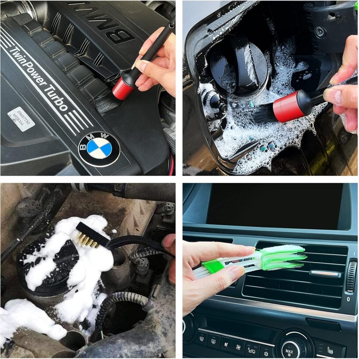 Kit Nettoyage Detailing Auto intérieur et extérieur 10Pcs – Image 3