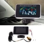 Compteur de température et de tension d'eau LCD