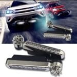 2Pcs LED feux antibrouillard alimenté par le vent – Image 2