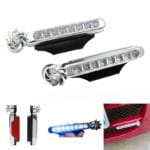 2Pcs LED feux antibrouillard alimenté par le vent