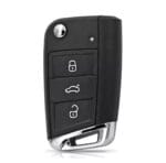 Coque de Clé télécommande  3 boutons pour VW Seat Skôda – Image 3