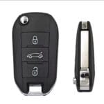 Coque de Clé télécommande 3 boutons pour Peugeot – Image 4