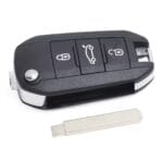 Coque de Clé télécommande 3 boutons pour Peugeot – Image 2