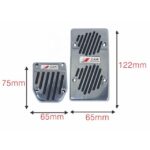 Couvre Pedal En Acier Inoxydable 3Pcs – Image 2