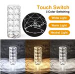 Lampe de Table Led en Cristal – Image 4