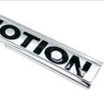 Badge Autocollant 4MOTION Noir/Gris – Image 3