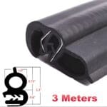 3 métre Joint d'étanchéité en caoutchouc pour portière de voiture – Image 6