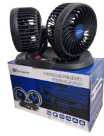 Ventilateur Double Tête Rotatif 12V 5W 360° – Image 2