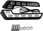 Lot de 2 feux de jour 6 LED pour voiture - Blanc - 12V – Image 3