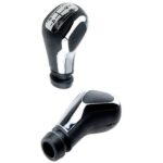 Pommeau de Vitesse Générique compatible Peugeot noir/chrome – Image 6