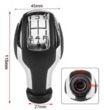 Pommeau de Vitesse Générique compatible Peugeot noir/chrome – Image 5