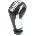 Pommeau de Vitesse Générique compatible Peugeot noir/chrome – Image 2