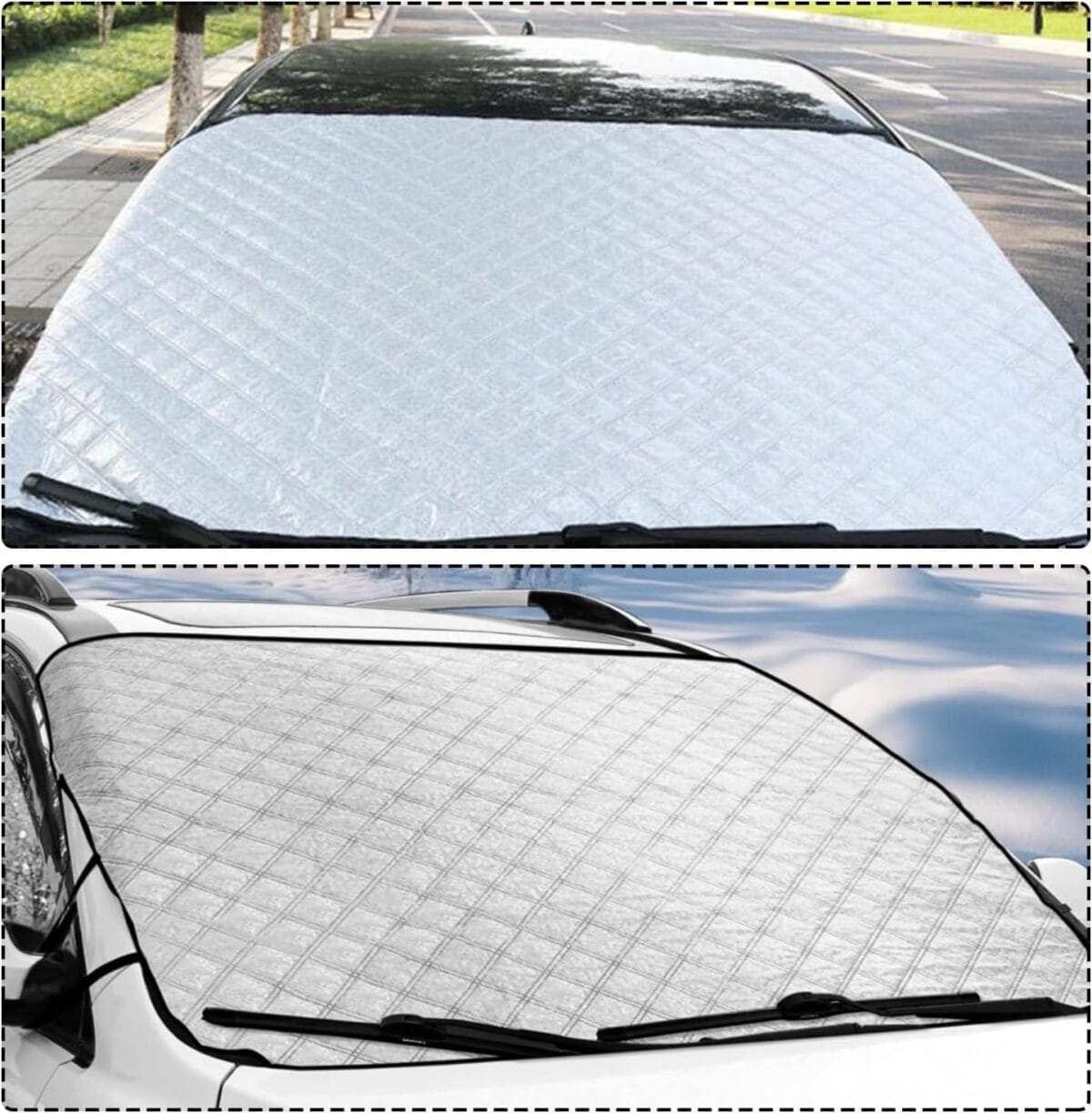 Pare-soleil de voiture, protection tableau de bord SUV (142 x 92 cm, Standard) – Image 3