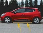 Bandes de Porte latérales en Acier Inoxydable Clio 4 – Image 3