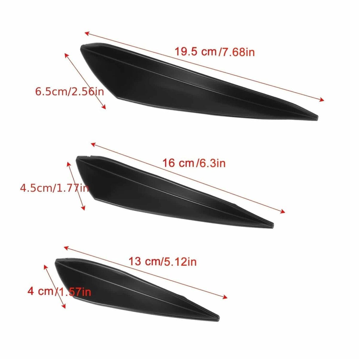 Ailerons de pare-choc avant de voiture 6Pcs – Image 4