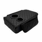 Coussin d'accoudoir avec porte gobelet
